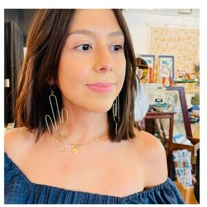 Wire Cactus Earrings